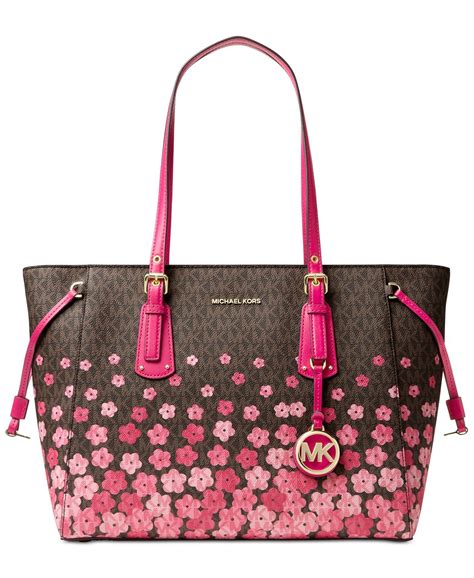 michael kors bag flower|Michael Kors white floral bag.